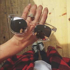 Quay Australia Breakfast Club Sunglasses Clear